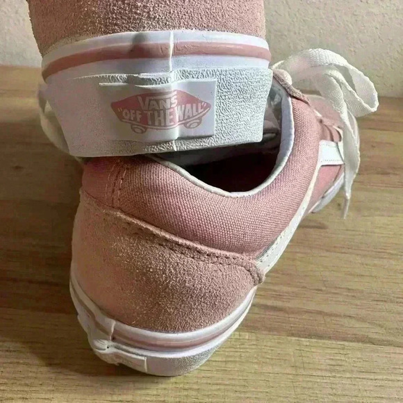 VANS Old Skool Pink Suede Canvas Lace Up Low Top Skate Shoes 5 M 6.5 W - Picture 7 of 7